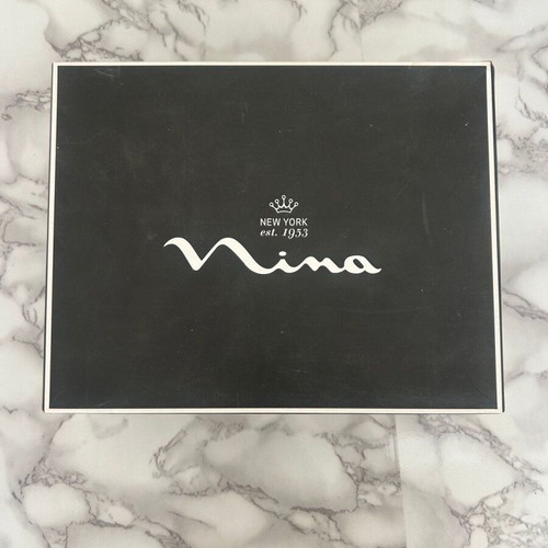 Nina white women's sandals size 39.5 new, 12 cm heel