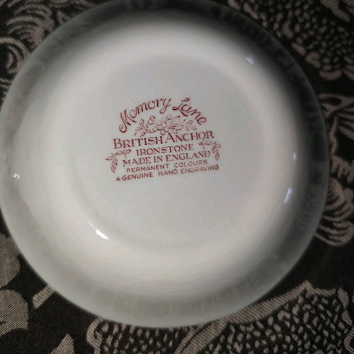 British Anchor Ironstone Memory Line plates like new, set of 6