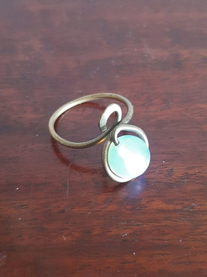 Ring used with moonstone