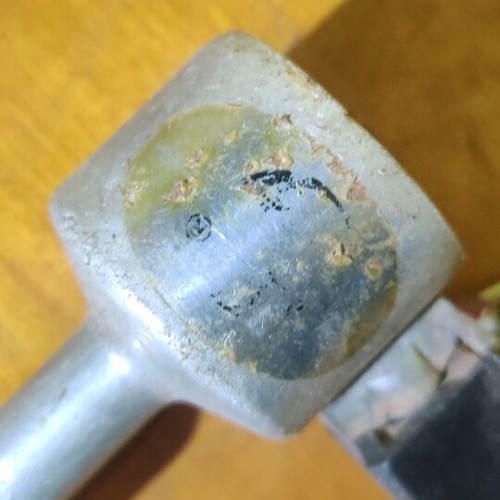 Vintage bicycle dynamo used, aluminum metal