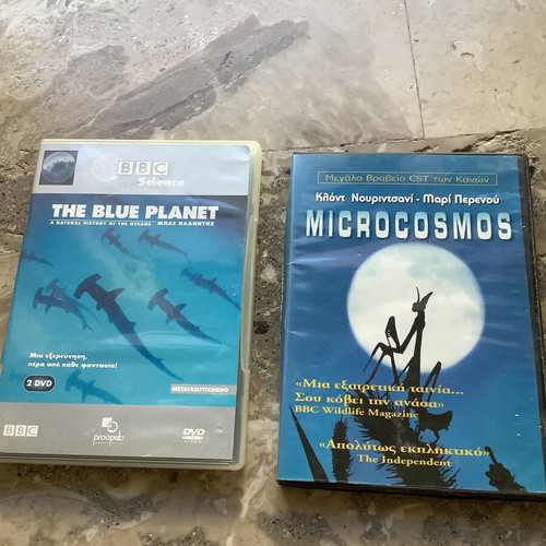 BBC Documentary DVDs Microcosmos and The Blue Planet like new