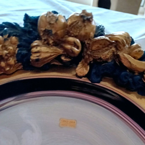 Serving platter like new with woven design, stainless steel 18/10