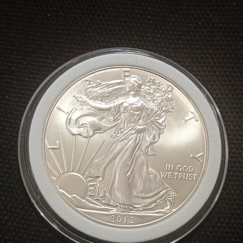 American Silver Eagle 2012 coin, 31.1g 999 fine silver