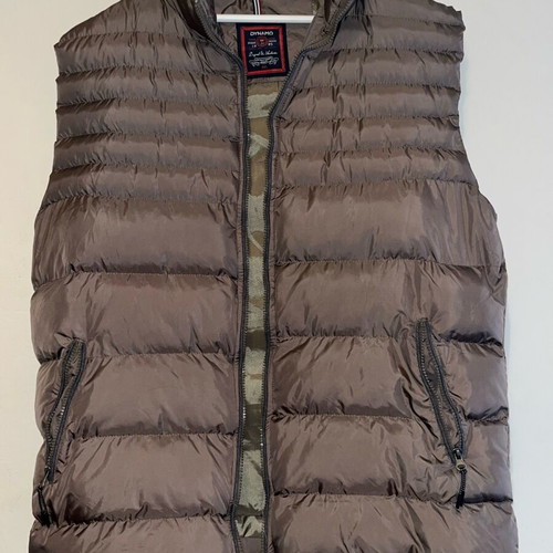 Modern 4XL sleeveless vest like new, gray and brown