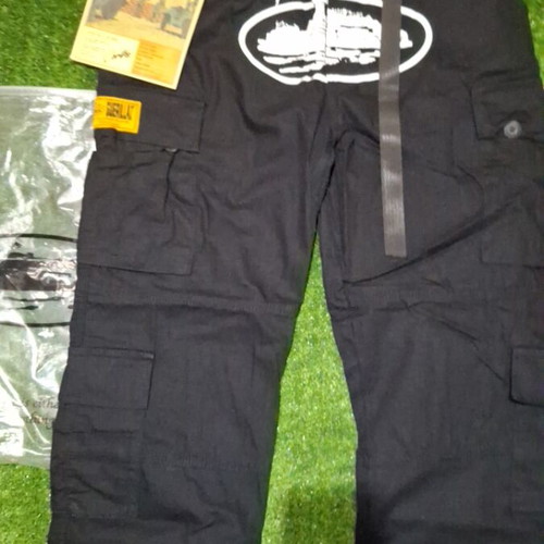 Corteiz cargo pants, men's, black, XL