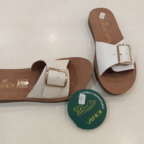 Verde women's sandals white size 36 new