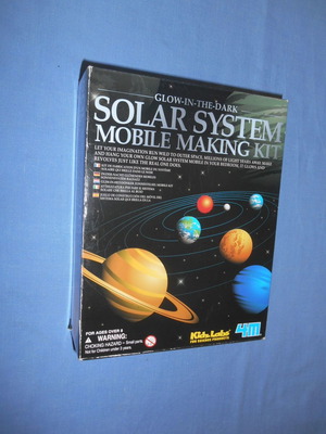 Solar System Mobile Making Kit καινούργιο που λάμπει στο σκοτάδι