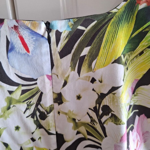 Billy Sabbado Floral Midi Dress with Belt XL like new