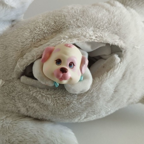 Vintage 80's Puppy Surprise dog with one puppy used
