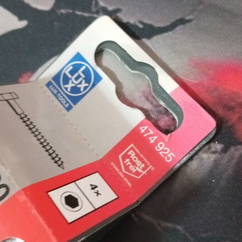 Stainless Steel Screws 6x100mm Hex Head Pack of 4 New