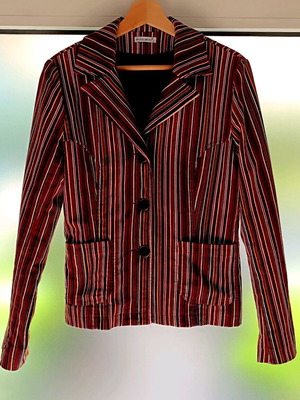 Vintage velvet jacket like new, striped
