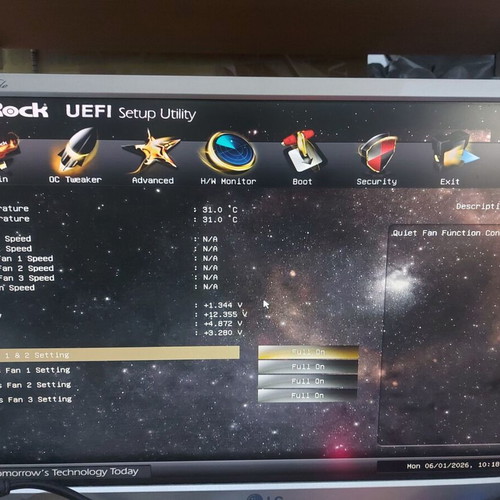 AsRock 970 Extreme4 AM3+ motherboard used, functional with updated BIOS