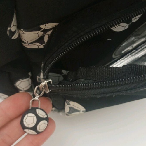 School bag used with back padding and hard bottom