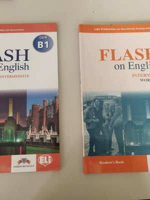Flash on English B1 Intermediate set like new, Student's Book and Workbook
