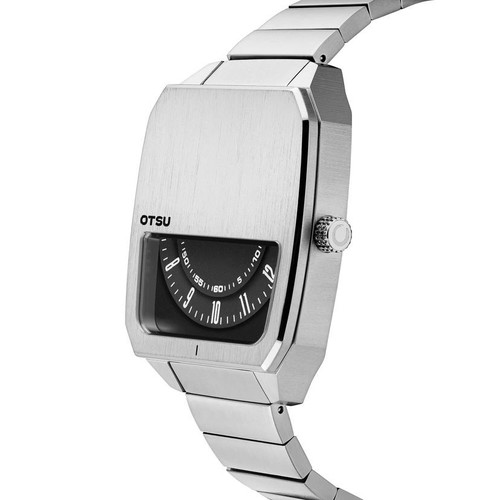 OTSU men's wristwatch, black and silver, Miyota 2025