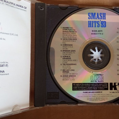Smash Hits' 93 CD used, top hits of the 90s