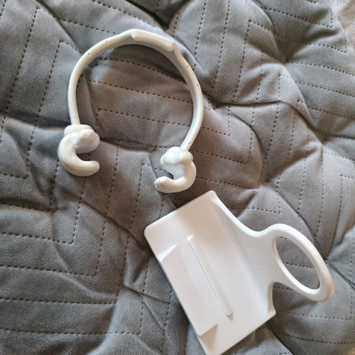 Phone stands used, set of two, white