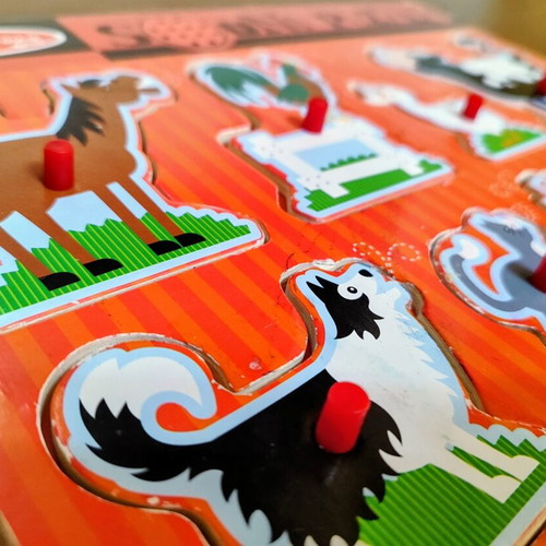 Melissa & Doug Farm Animals Sound Wooden Puzzle like new