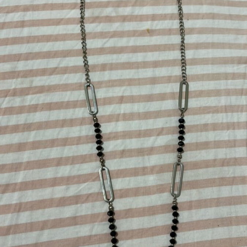Necklace new black and gray