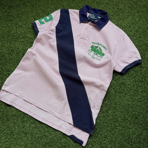 Ralph Lauren polo shirt used, pale pink, size S
