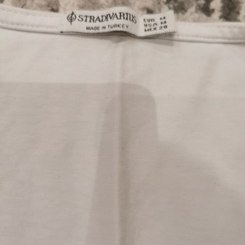 Stradivarius White T-Shirt M Like New