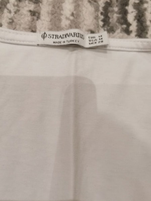 Stradivarius White T-Shirt M Like New