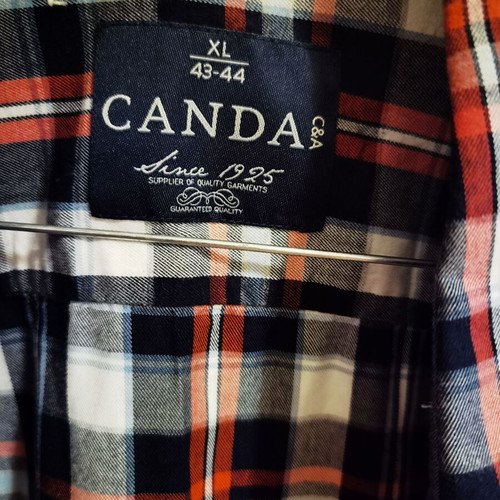 Men's checked shirt XL like new