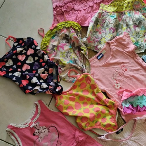Girls clothing used, pack of 15 pieces, ages 3-24 months
