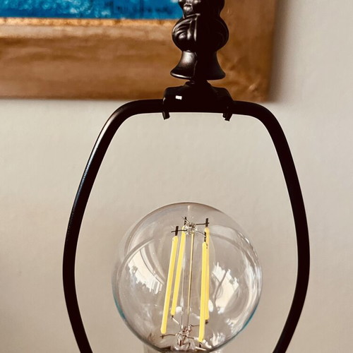 Vintage Lucite Table Lamp, Mid-Century Modern, 56 cm