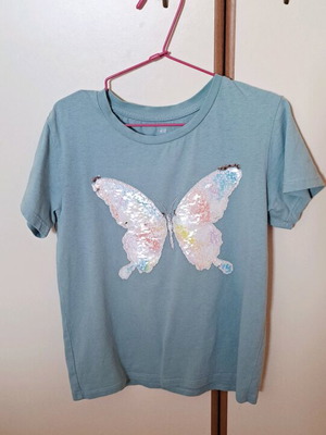 H&M blouse used, size 122/128, blue