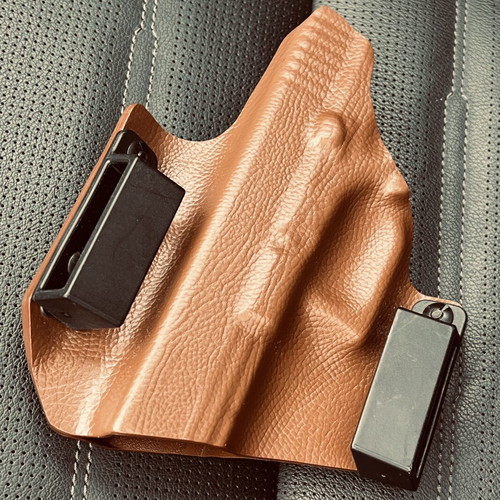 Kydex holster for Glock 17, brown, right-handed