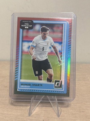 Manuel Ugarte Panini Donruss Red Green Uruguay card new