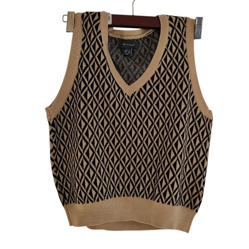 Primark vest like new, beige and brown