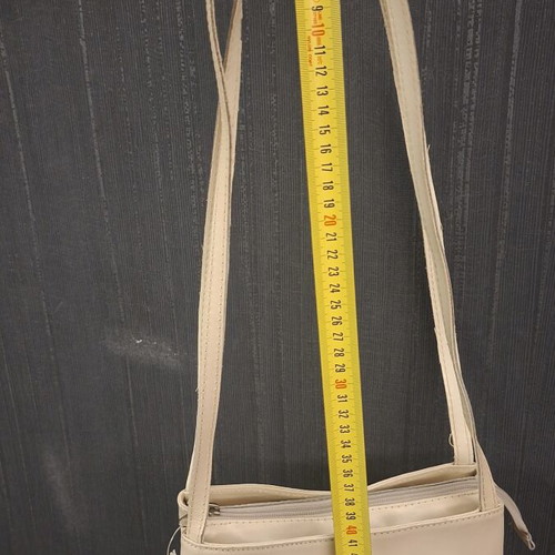 J.K. Leather Shoulder Bag new, beige, 24x22 cm