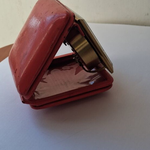 Solo 15 Jewels France travel alarm clock like new, mechanical