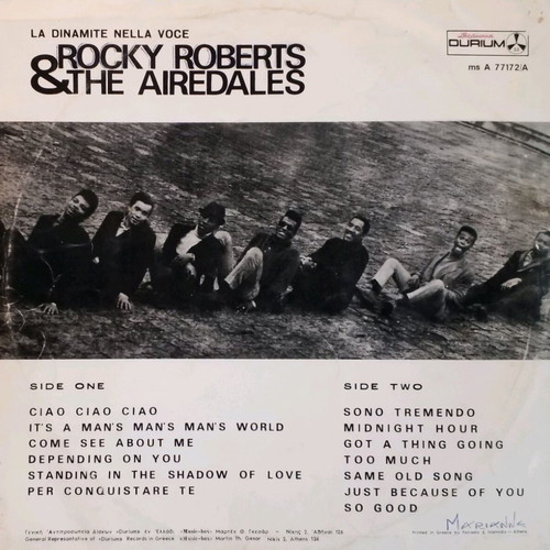 Rocky Roberts & The Airedales Sabato Sera No2 vinyl LP used, R&B soul