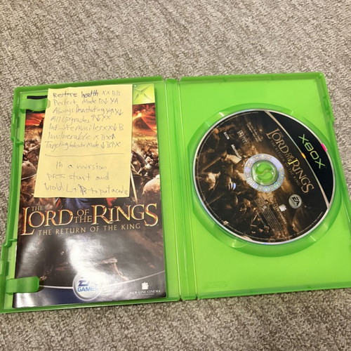 The Lord of the Rings The Return of the King Xbox Original game
