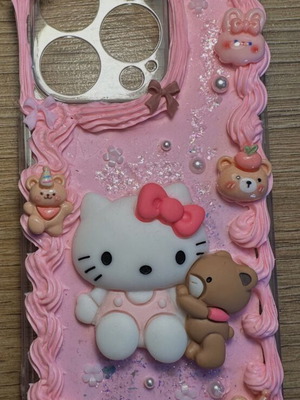 Handmade 15 Pro Hello Kitty case new