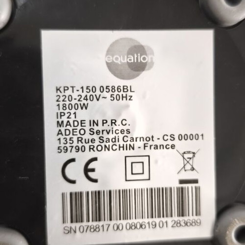 Bathroom fan heater 1800w like new