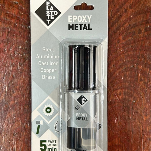 Two-component glue new syringe for metals