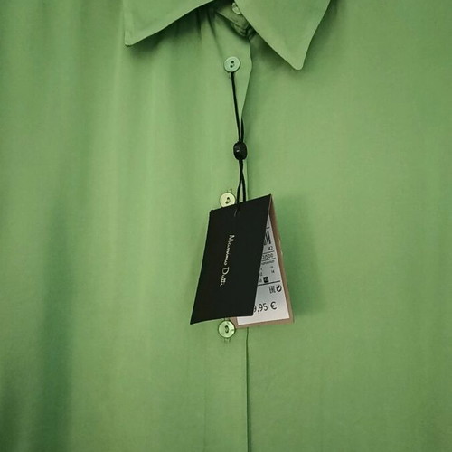 Massimo Dutti shirt new viscose green size 42