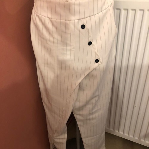 Striped Salvari Pants new, white and black