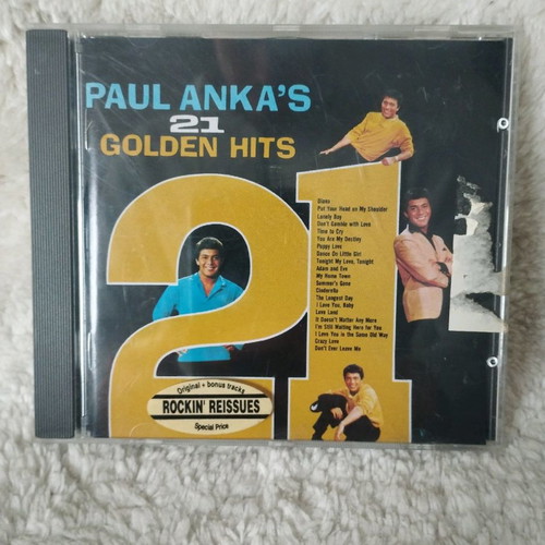 Paul Anka's 21 Greatest Hits CD used, rock