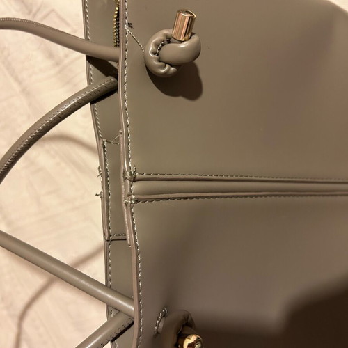 Zara shoulder bag gray used, fits A4 books