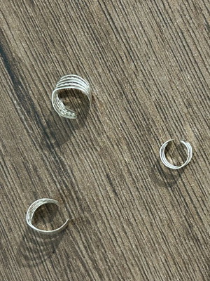 3 ear cuffs (σκουλαρίκια αυτιου) καινούργια