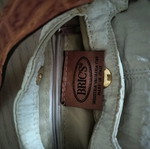 Bric's handbag used with fabric body and leather handles