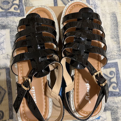 Sandals used, size 40, black