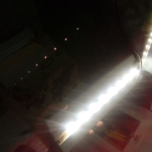 Table lamp new with USB cable and LED, wooden ceiling light