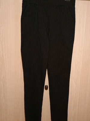 Striped pants like new, size S, black and white