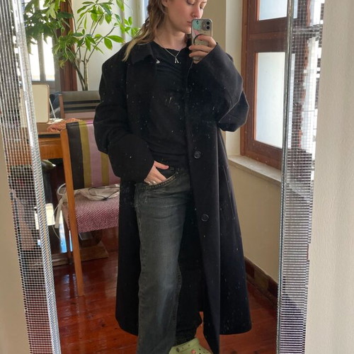 Vintage Boss coat used, black, size L-XL